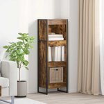 vidaXL Bibliothèque Chêne Fumé 80 x 30 x 155 cm Bois d'ingénierie
