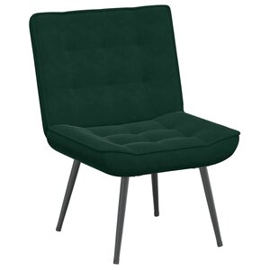 vidaXL Chaise de relaxation vert foncé 64x74x84 cm velours