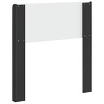 vidaXL Tête de lit Noir PB