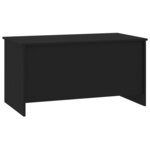 vidaXL Table basse noir 102x55 5x52 5 cm bois d'ingénierie