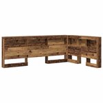 vidaXL Tête de lit de rangement Bois Ancien 120 cm Bois d'ingénierie