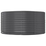 vidaXL Lit surélevé de jardin Anthracite Acier galvanisé