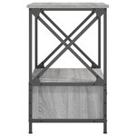 vidaXL Tables de chevet 2 Pièces sonoma gris 50x41x65 cm bois ingénierie