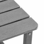 vidaXL Chaise de jardin 3 Pièces Gris clair Polyéthylène