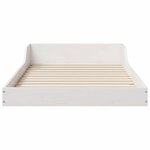 vidaXL Cadre de lit Blanc 100 x 210 cm Bois massif en pin