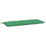 vidaXL Coussin de banc de jardin vert 120x50x7 cm tissu oxford