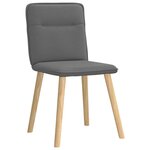 vidaXL Chaises à manger lot de 4 gris foncé tissu