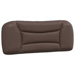 vidaXL Coussin de tête de lit Hvar marron 100 cm similicuir