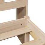 vidaXL Lit bibliothèque sans matelas 140x200 cm bois massif de pin