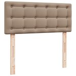 vidaXL Sommier à lattes de lit avec matelas Cappuccino 80x200 cm