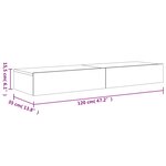vidaXL Meubles TV avec éclairage LED 2 Pièces chêne sonoma 60x35x15 5 cm