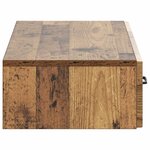 vidaXL Table d'appoint murale Bois ancien 87 5 x 34 5 x 17 cm