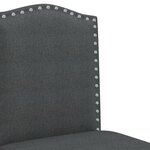 vidaXL Chaises de bar lot de 2 bois massif d'hévéa et tissu
