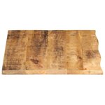 vidaXL Dessus de table 80x60x2 5 cm bord vif bois massif manguier brut