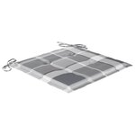 vidaXL Chaises pliables d'extérieur lot de 4 et coussins Bois d'acacia
