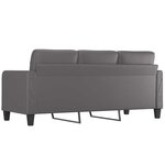 vidaXL Canapé à 3 places Gris 180 cm Similicuir