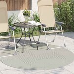 vidaXL Tapis de surface Rond PALMERAS Vert Ø 160 CM Polyester