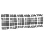 vidaXL Canapé central palette de jardin Gris Bois de pin imprégné