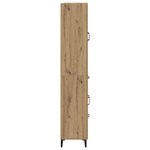 vidaXL Haut Armoire Montage mural Chêne artisanal 69 5 x 34 x 180 cm