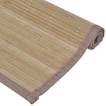 vidaXL Napperons 6 Pièces Bambou 30 x 45 cm Marron