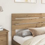 vidaXL Tête de lit Chêne artisanal 200 cm Bois d'ingénierie