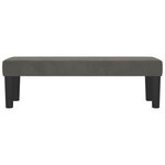 Banc banquette 100 x 30 x 30 cm velours gris foncé 02_0010677