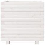 vidaXL Jardinière blanc 50x50x49 5 cm bois de pin massif