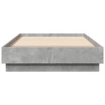 vidaXL Cadre de lit sans matelas gris béton 90x200 cm