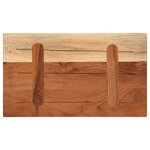 vidaXL Dessus de table 60x40x3 8 cm rectangulaire bois massif d'acacia