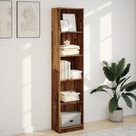 vidaXL Bibliothèque vieux bois 40x24x176 cm bois d'ingénierie