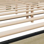 vidaXL Cadre de lit sans matelas chêne sonoma 200x200 cm