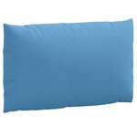 vidaXL Coussins de palette lot de 2 bleu mélangé tissu