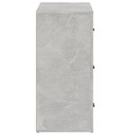 vidaXL Buffet Gris béton 80x33x70 cm Bois d'ingénierie