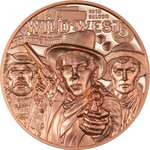 Pièce de monnaie en Cuivre 1 Dollar g 50 Millésime 2024 Legends WILD WEST (PRÉCOMMANDE)