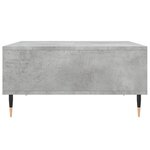 vidaXL Table basse gris béton 60x60x30 cm bois d'ingénierie