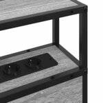 vidaXL Tête de lit de rangement Sonoma gris 135 cm Bois d'ingénierie