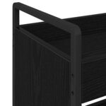 vidaXL Chariot de cuisine Chêne noir 70 x 30 x 82 cm Bois d'ingénierie