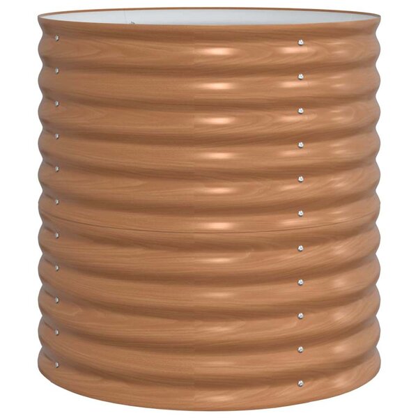 vidaXL Jardinière surélevée Marron 80 x 80 x 81 cm Acier