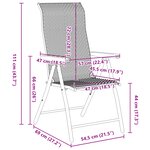 vidaXL Ensemble de 9 pièces pour repas en jardin noir rattan poly