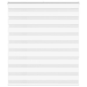 vidaXL Store zèbre blanc 135x150 cm largeur du tissu 130 9cm polyester