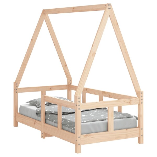 vidaXL Cadre de lit pour enfant 70x140 cm bois de pin massif