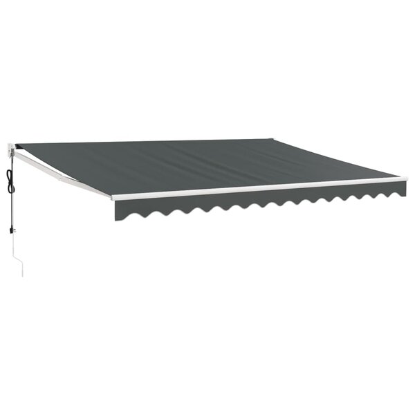 vidaXL Auvent rétractable automatique anthracite 4x3 m