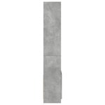 vidaXL Buffet haut 63x33x180 cm gris béton bois d'ingénierie
