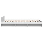 vidaXL Cadre de lit avec tiroir sans matelas blanc 90x190 cm