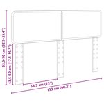 vidaXL Tête de lit Chêne fumé 150 cm Bois d'ingénierie