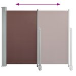 vidaXL Auvent latéral rétractable de patio 120x300 cm Marron