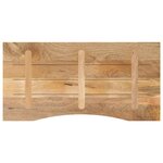 vidaXL Dessus de bureau avec courbe 110x50x2 5 cm manguier massif brut