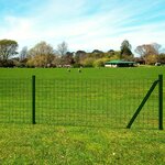 vidaXL Clôture Euro Acier 25 x 0 8 m Vert