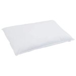 vidaXL Couette Autre avec oreiller 2 Pièces Blanc 155 x 220 cm Bas