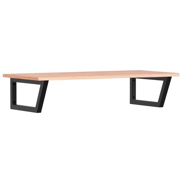 vidaXL Étagère de vasque murale acier et bois de chêne massif